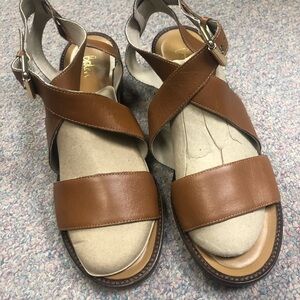 Boden Camel Leather Women's Sandals